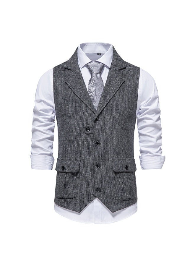 Shougu New Fashionable Casual Men's Suit Vest - Image 1