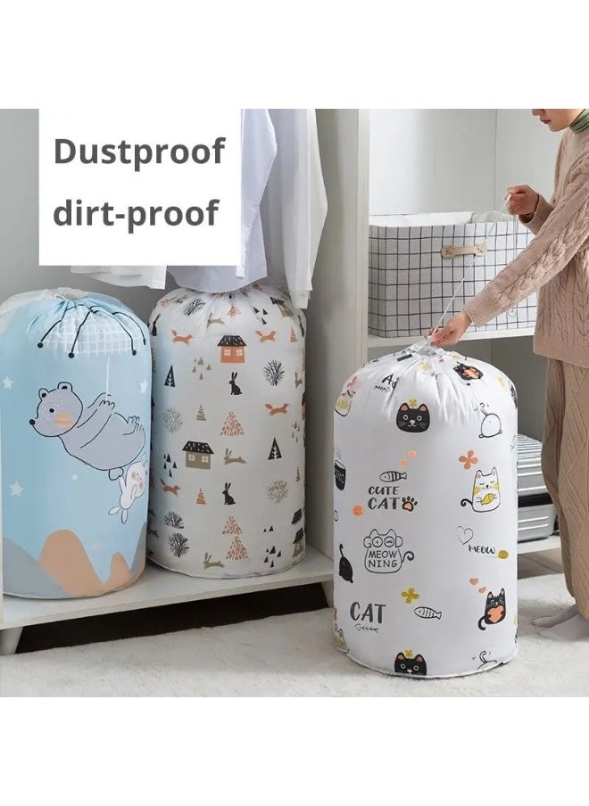 Generic - Multi-use storage organizer for storing quilts, toys, and clothes with a portable drawstring, multi-colored, 85*45 cm - Image 1
