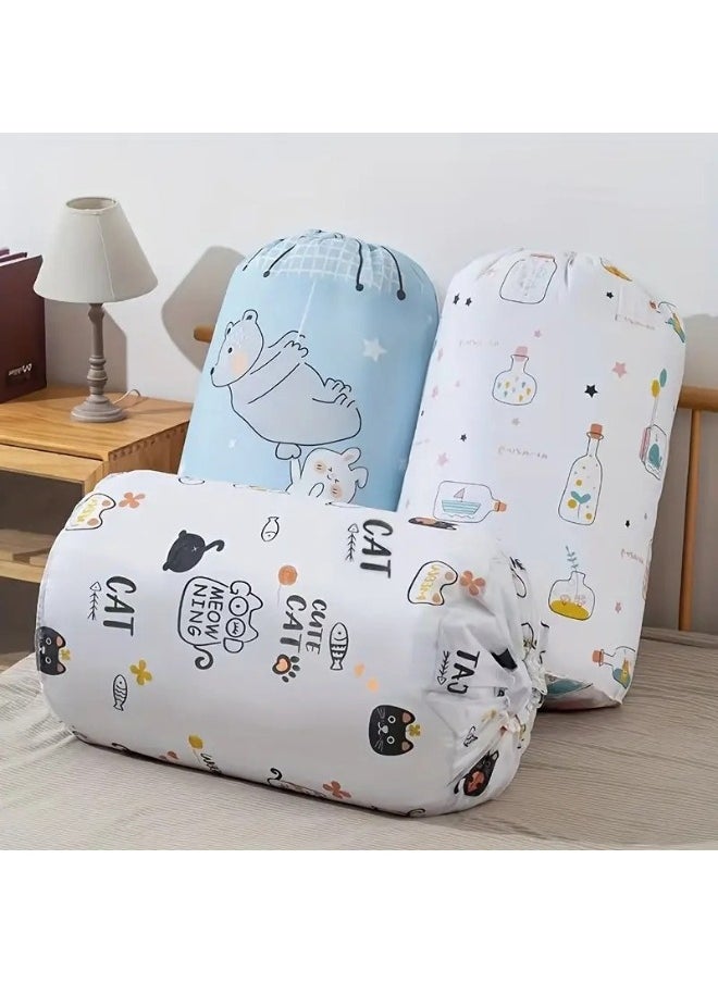 Generic - Multi-use storage organizer for storing quilts, toys, and clothes with a portable drawstring, multi-colored, 85*45 cm - Image 1
