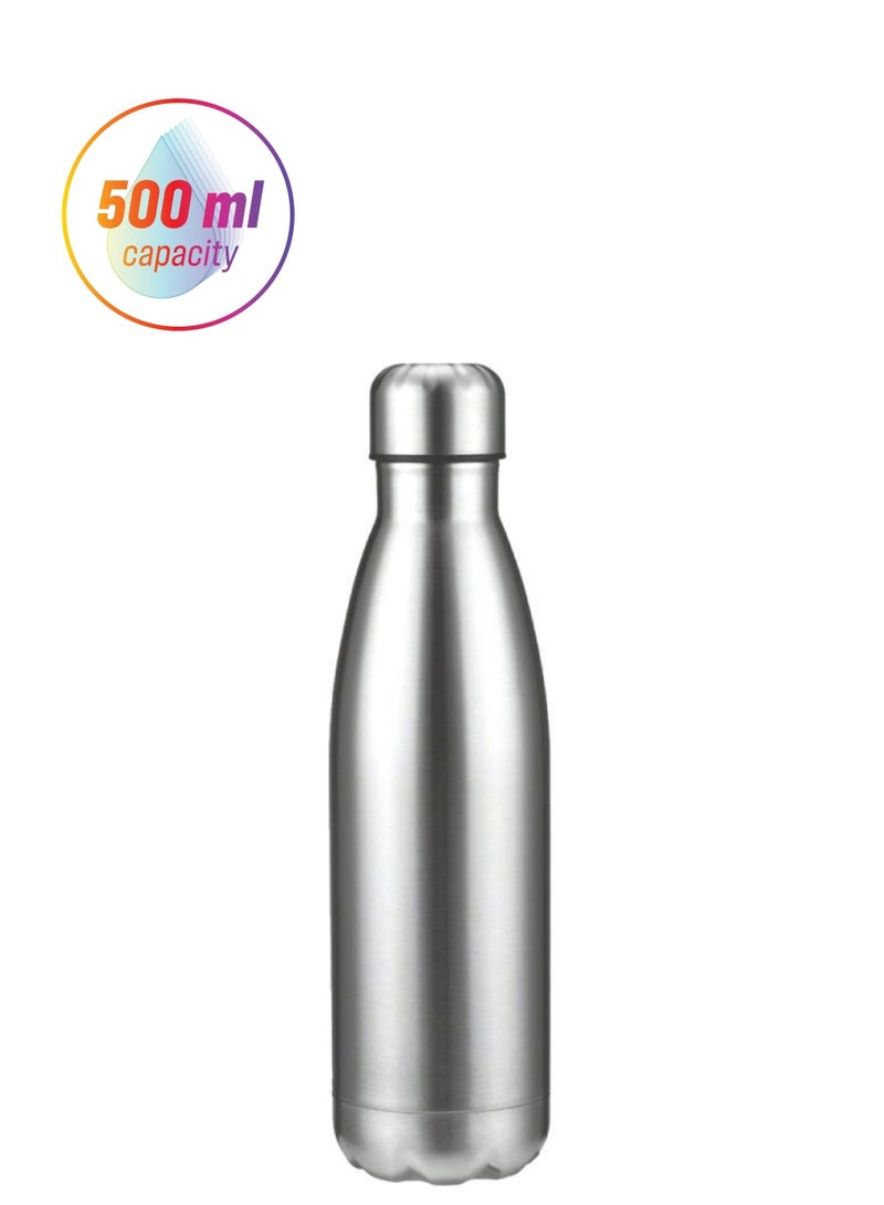 ريبون ترمس للقهوة والشاي فضي