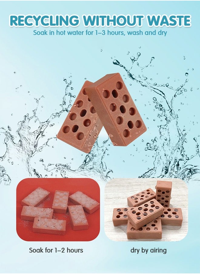 GROIC Building Kit for Kids,DIY Villa Building Set with Simulated Brick,Pretend Architect Construction Toy,Mini Garden Accessories,STEM Building Toy  - Image 4