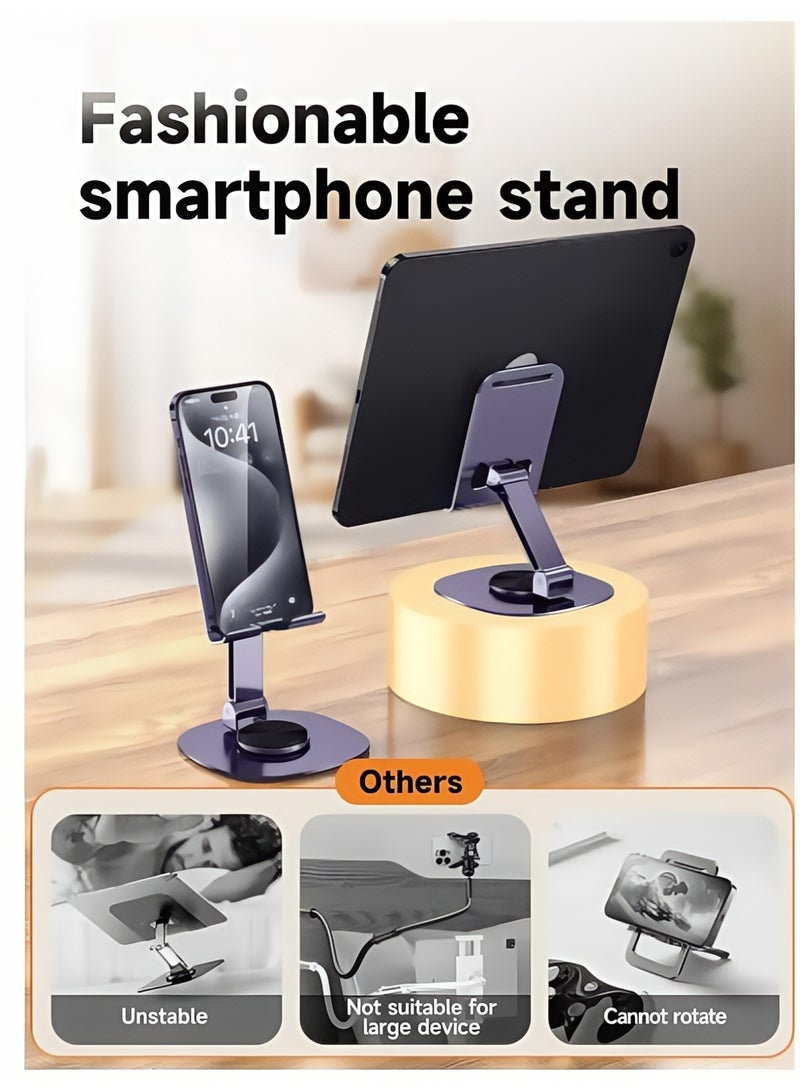 Foldable iPhone and iPad Stand - Adjustable Tablet, Office, and Home Mobile Phone Stand, Portable and Compact - Image 4
