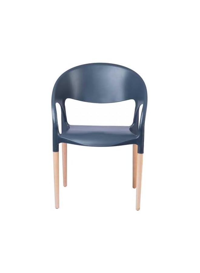 SGC Luna Arm Chair Antracite Gray Aluminium Legs 80X58X50 Cm - Image 1