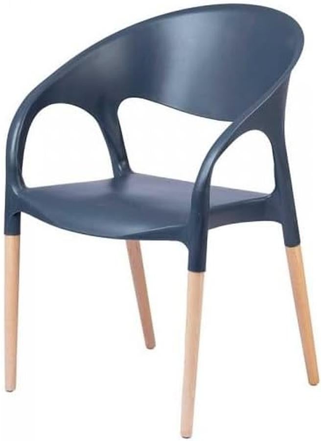 SGC Luna Arm Chair Antracite Gray Aluminium Legs 80X58X50 Cm - Image 3