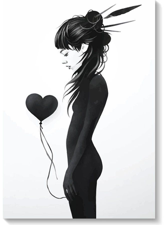 RYN فن جدار نسائي متعدد الألوان 40x60 سم - Image 2