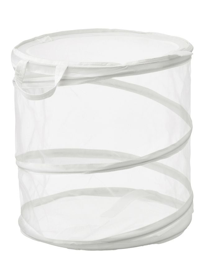 Cylindrical Laundry Bag White 50x45centimeter - Image 1