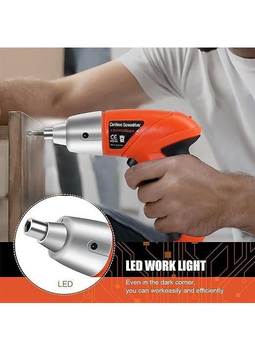 Pomeroy Cordless Electric Screwdriver Machine with Bits And LED Light 45 in 1 Rechargeable Screwdriver Drill Machine with Reversible Function for Home DIY Use Easy to Use  - Image 5