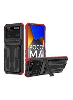 RICOONLINE Shockproof Protective Cases Cover Compatible for Xiaomi Poco m4 Pro 4G Red  - Image 1