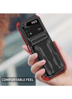 RICOONLINE Shockproof Protective Cases Cover Compatible for Xiaomi Poco m4 Pro 4G Red  - Image 5