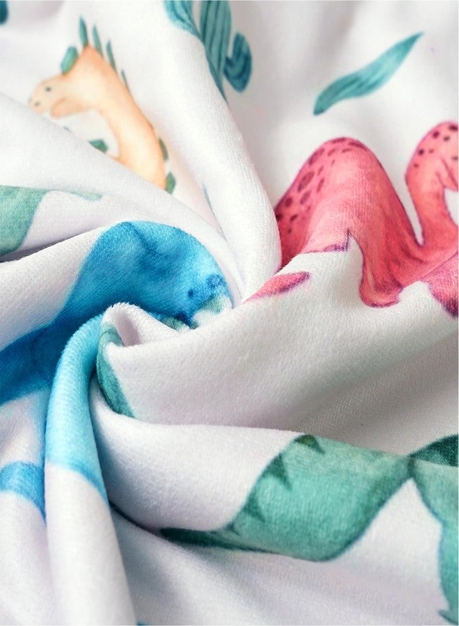Happy Flute Baby Towels with Hood - Soft Hooded Towels for Kids 0-4 Years, Baby Bath Towels & Wash Cloths-Ideal Baby Beach Towel & Newborn Baby Towels for Girls & Boys (Dinosaur) - Image 5