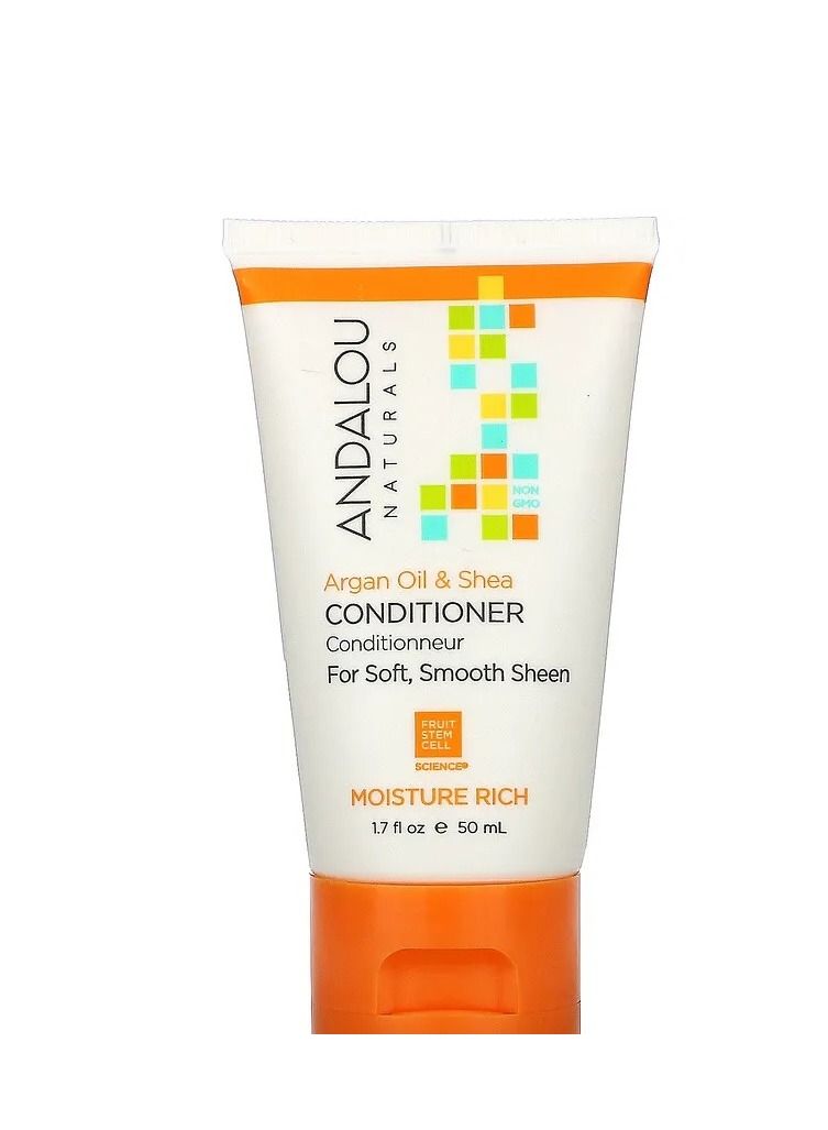 Andalou Naturals Argan Oil And Shea Moisture Rich Conditioner - Image 1
