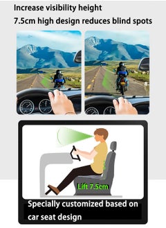 EqiEch 4D Mesh Covered Breathable Ergonomic Enhanced Seat Memory Foam Black Seat Cushion Driving Car Seat Cushion Improves Vision Posture  - Image 3