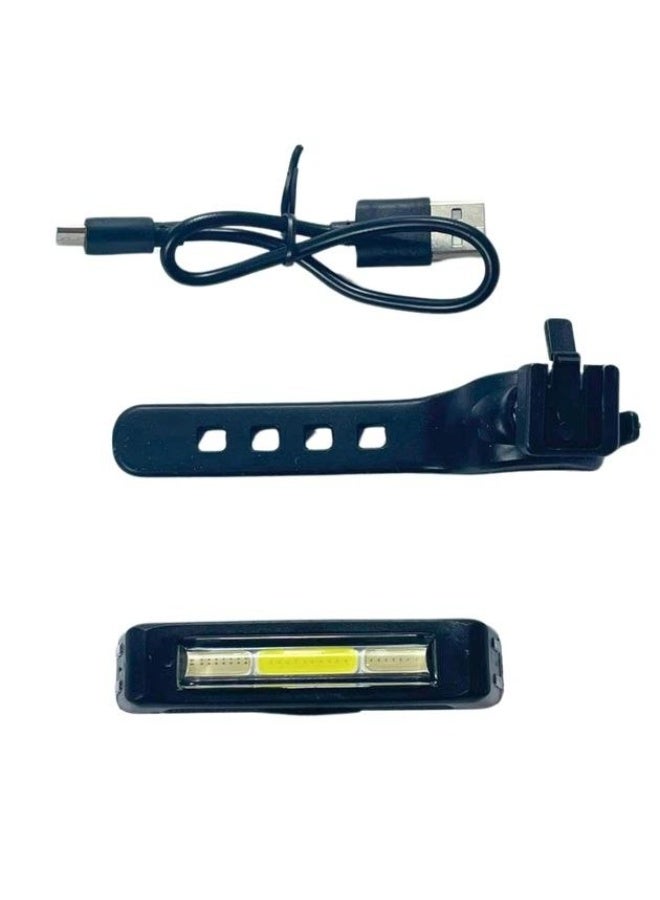 كوميت كشاف دراجة COMET خلفي وأمامي LED عالي السطوع - قابل لإعادة الشحن عبر USB، متعدد الألوان (أبيض/أحمر/أزرق) - Image 4
