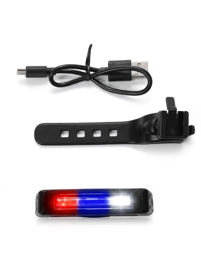 كوميت كشاف دراجة COMET خلفي وأمامي LED عالي السطوع - قابل لإعادة الشحن عبر USB، متعدد الألوان (أبيض/أحمر/أزرق) - Image 3