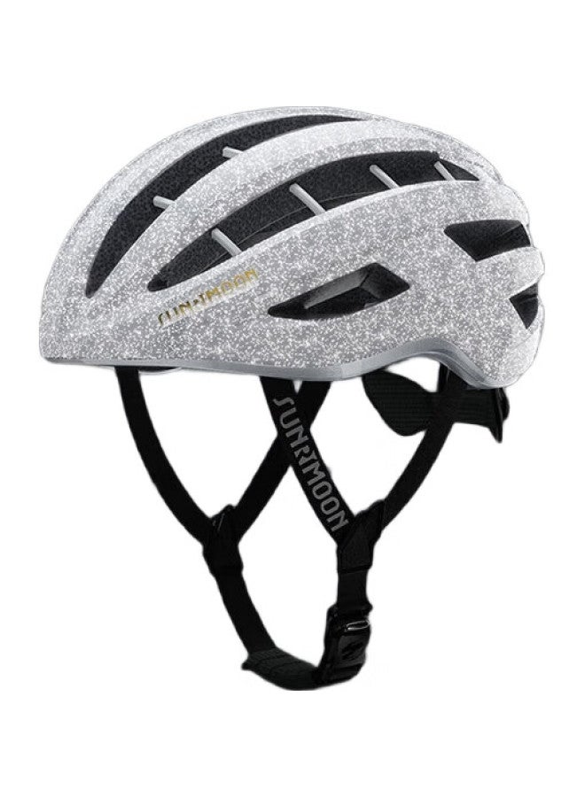 Sunrimoon Night Riding Helmet Road Bike 3D-Grid Integrated Molding Cs-57 [Starlight] M - Image 1