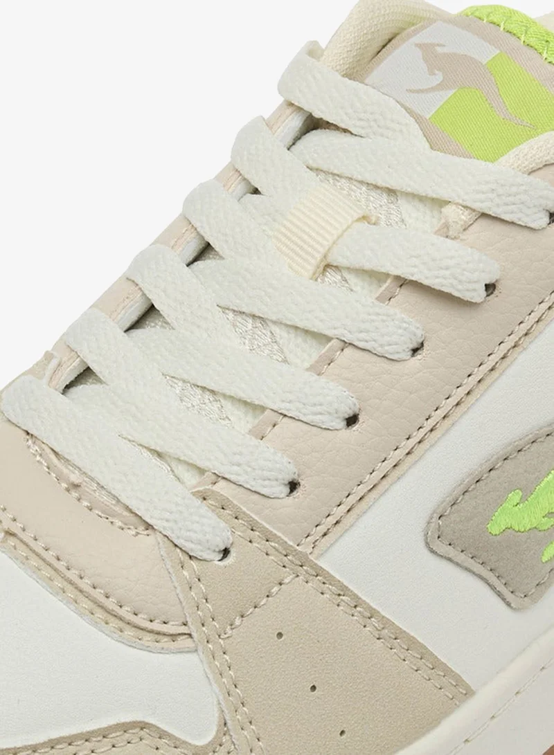 kangaROOS Women's Panelled Sneakers with Lace-Up Closure