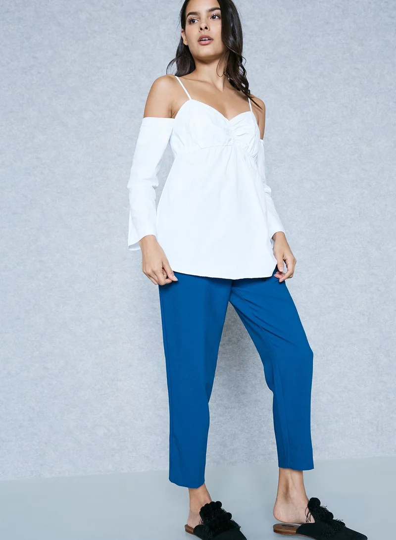 Ginger Cold Shoulder Top