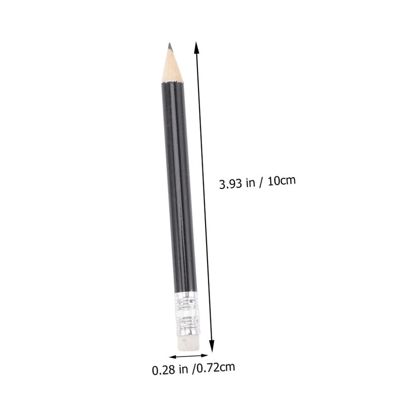 24 Pcs Mini Black Golf Pencils With Erasers School Stationery For Kids - Image 3