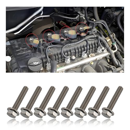 YGDMD 8PCS Ignition Coil Bolt Screws OEM W706175S43Stainless Steel Automotive Replacement Ignition Coils Mount Bolt Compatible with Ford Lincoln MercuryBolts of Ignitions Coil for Car 8PCS - Image 1