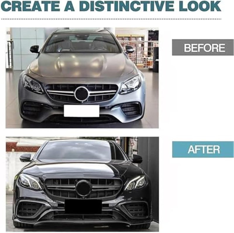 QASULER Carbon Fiber Front Bumper Lip Spoiler for Mercedes-Benz E63 AMG - Image 5