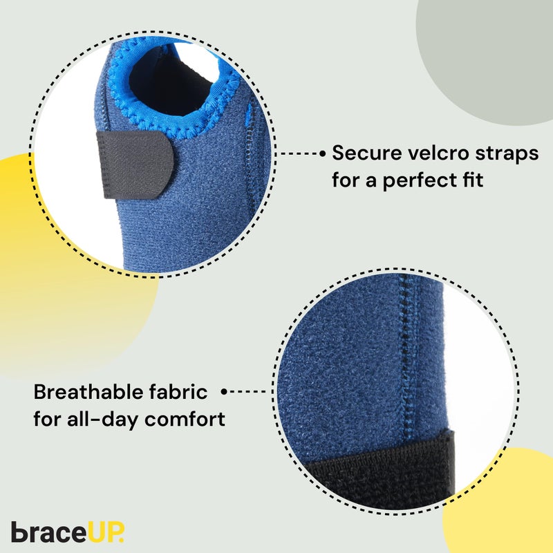 BraceUP Stabilized Kids Wrist Brace- Youth Wrist Support, Kids Wrist Splint, Child Wrist Brace for Daily Use, Boys and Girls height 3â€™3â€ to 4â€™11â€, size 3-12 (Right Hand) - Image 4