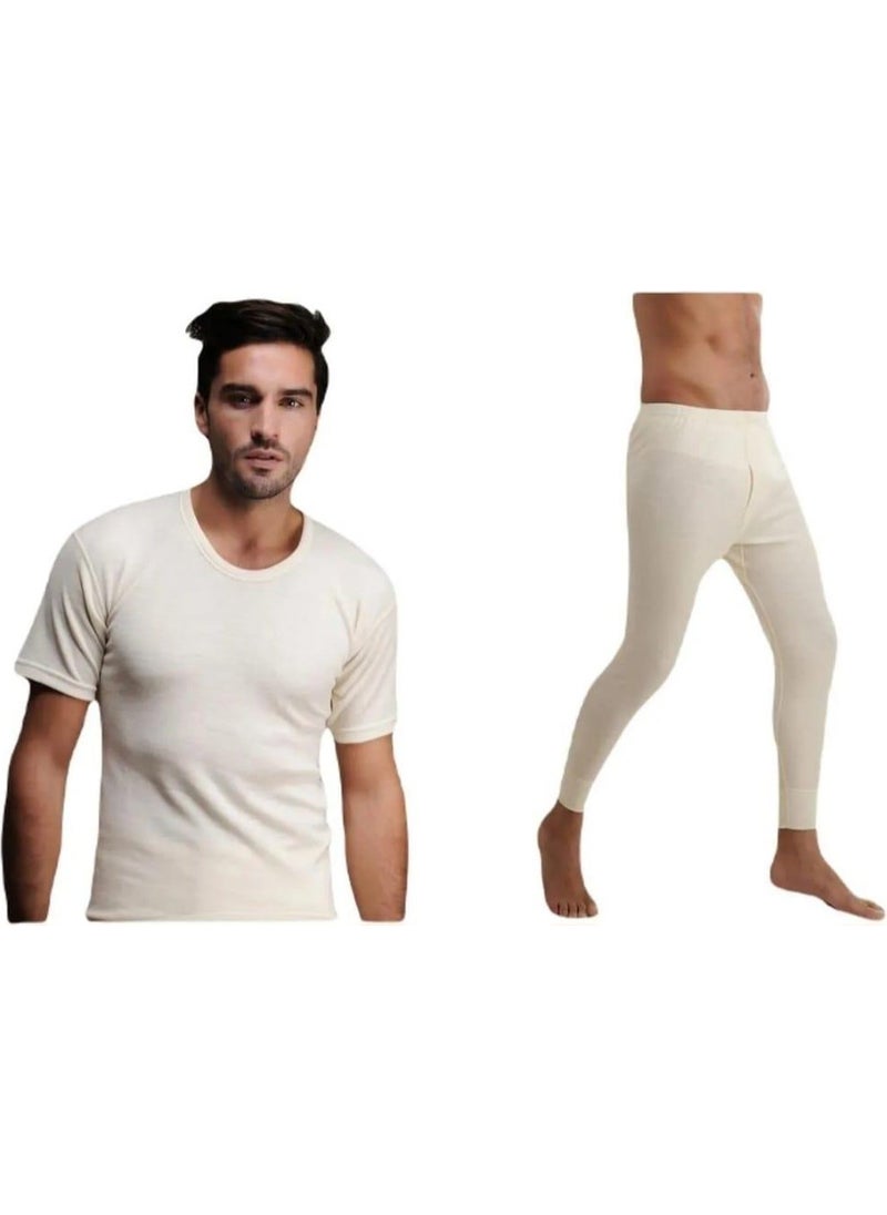 Hasyün - Men's Short Sleeve Wool Suit 2 Pieces - Image 1