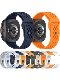 ZORE Galaxy Watch Ultra 47MM KRD-119 Perforated Design Silicone Strap-Yellow  - Image 4