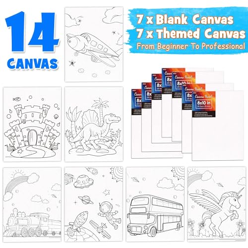 Shuttle Art 69 Pack Kids Paint Set, Shuttle Art Art Set for Kids with 30 Colors Acrylic Paint, Wood Easel, Canvas, Painting Pad, Brushes, Palette and Smock, Complete Paint Set for Boys and Girls(package may very) - Image 4