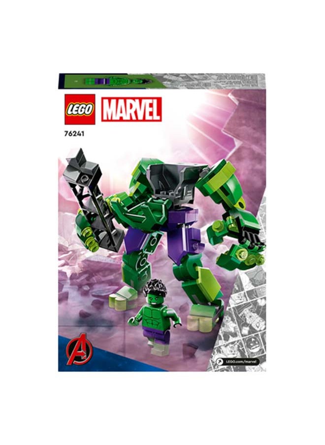 LEGO - Marvel Hulk Mech Armour 76241 Building Toy Set; Collectible Avengers Figure for Hands-On Action; Movable Mech with Minifigure; Birthday or Any-Day Gift for Young Super Heroes and All Kids Aged 6+ (138 Pieces) - Image 1