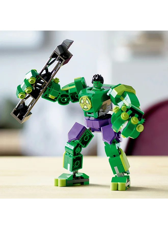 LEGO Marvel Hulk Mech Armour 76241 Building Toy Set; Collectible Avengers Figure for Hands-On Action; Movable Mech with Minifigure; Birthday or Any-Day Gift for Young Super Heroes and All Kids Aged 6+ (138 Pieces)