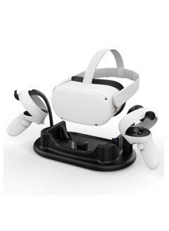 KASTWAVE Charging Dock for Oculus Quest 2, Touch Controller and Headset Placement Display Stand Contact Charging Table Stand Auto-attached USB-C Magnetic Charging  - Image 1