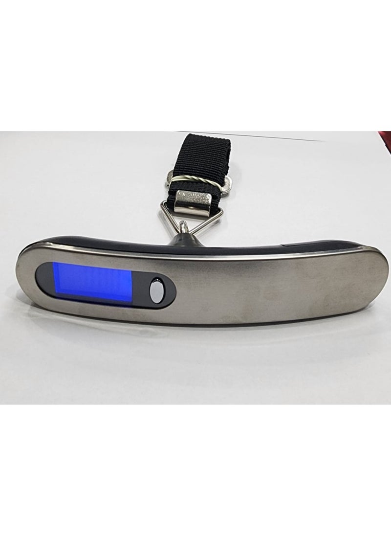 MIRFA - LCD Display Portable Digital Luggage Weighing Scale (Silver Sleek) - Image 1