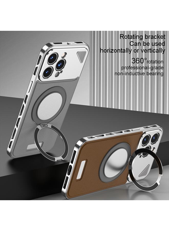 S-TOP Case For iPhone 13 Metal Snap Buckle 360 Degree Rotating MagSafe Magnetic Holder Phone Case - Image 5