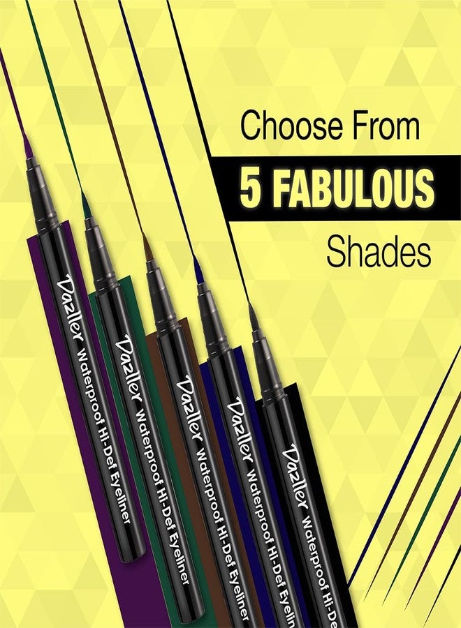 Dazller Hi-Def Eyeliner + Eyebrow Pencil |Velvet Matte|Water-Resistant|Smudge-Proof|Long Stay|Single Stroke|Precise Application|Black|1.1g + 1.5g - Image 5