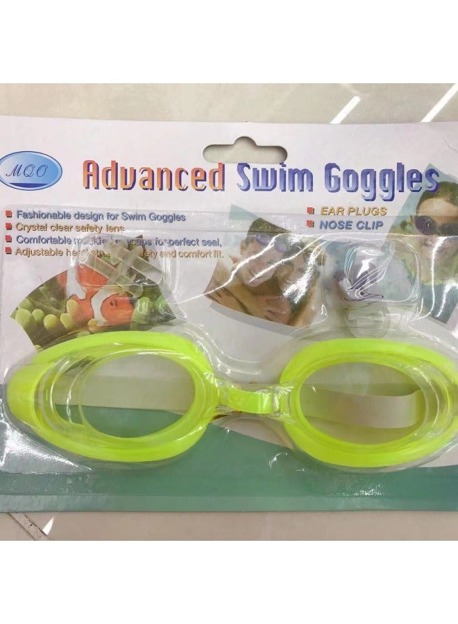 Generic Cheap Swimming Goggles With Nose Clip Earplugs Unisex Flat Light Swimming Glasses (cheap Product Quality Is Not Guaranteed)-Color:Multi-color Mixed Hair (a Small Box Of 36 A 288) - Image 3