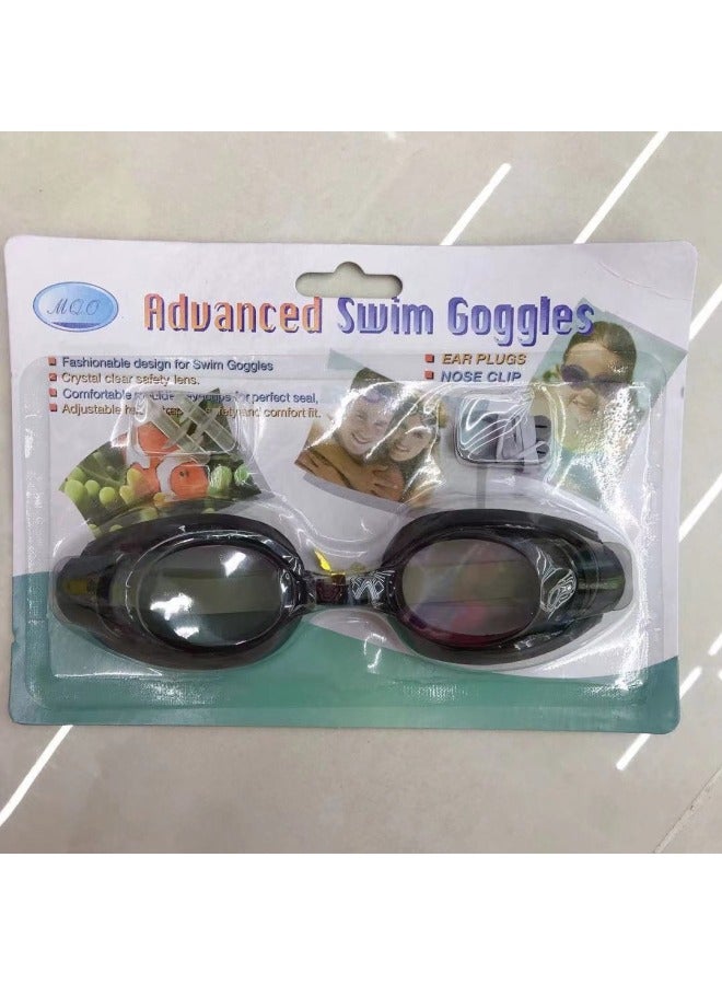 Generic Cheap Swimming Goggles With Nose Clip Earplugs Unisex Flat Light Swimming Glasses (cheap Product Quality Is Not Guaranteed)-Color:Multi-color Mixed Hair (a Small Box Of 36 A 288) - Image 4