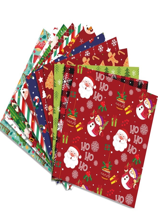 iKammo Merry Christmas Scrapbook Paper Christmas Patterned Paper 12×12-24 Sheets Double-Sided Red & Green Christmas Scrapbooking Papers Pad for Holiday Cardmaking DIY Origami Decorative Craft Papers. - Image 3