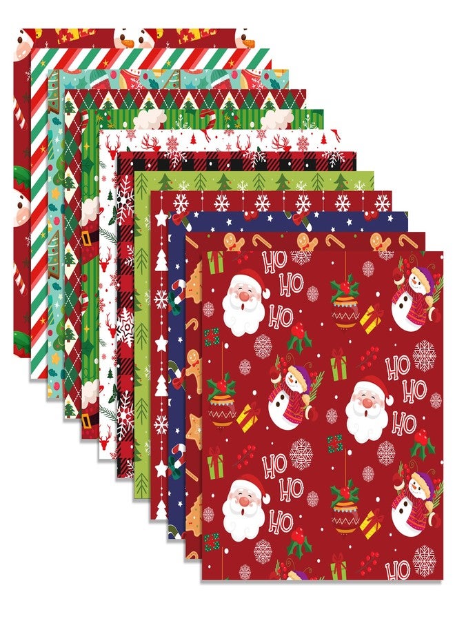 iKammo Merry Christmas Scrapbook Paper Christmas Patterned Paper 12×12-24 Sheets Double-Sided Red & Green Christmas Scrapbooking Papers Pad for Holiday Cardmaking DIY Origami Decorative Craft Papers. - Image 2