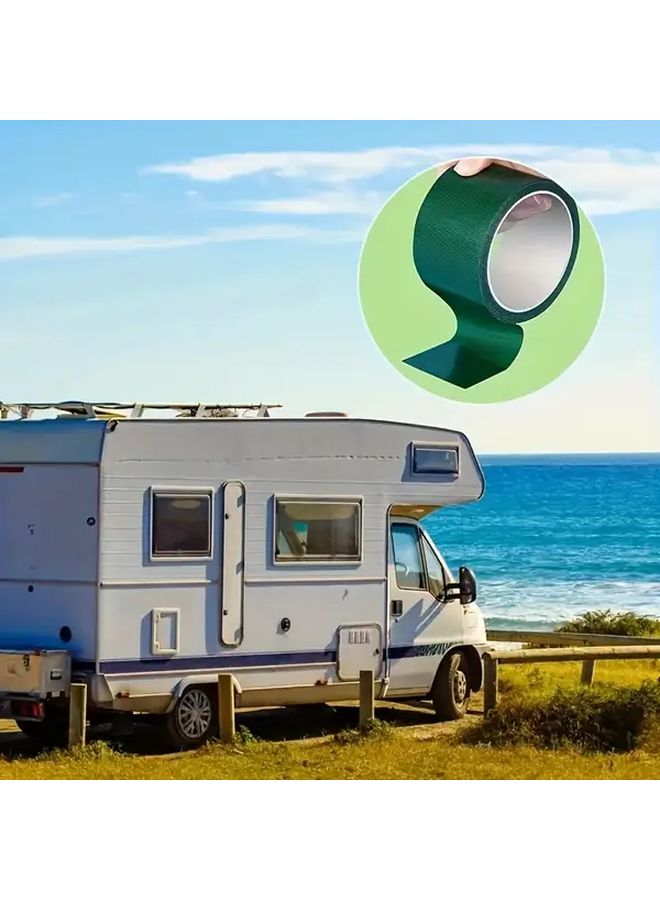 Extra Thick Green RV Tent Repair Tape Strong Viscose Rainproof Waterproof for Camping - Image 3