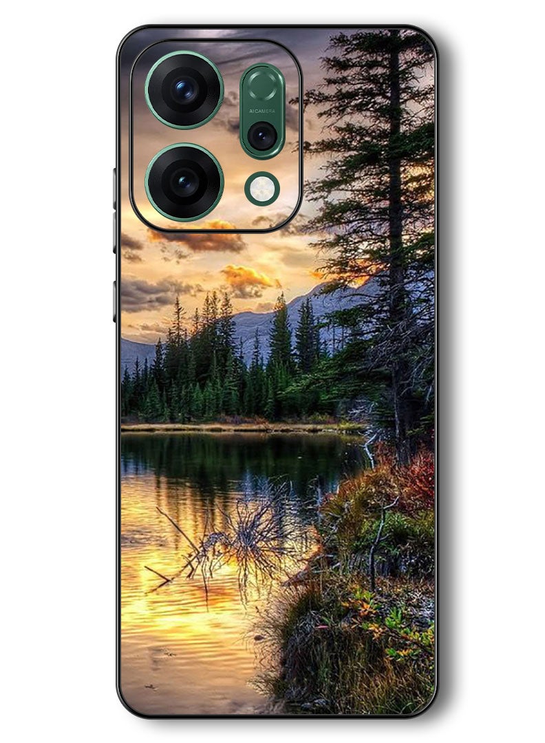 Theodor Case Compatible with Oppo Reno 14 6.59 Inch Protection Shockproof Bumper Cover Nature - Image 1