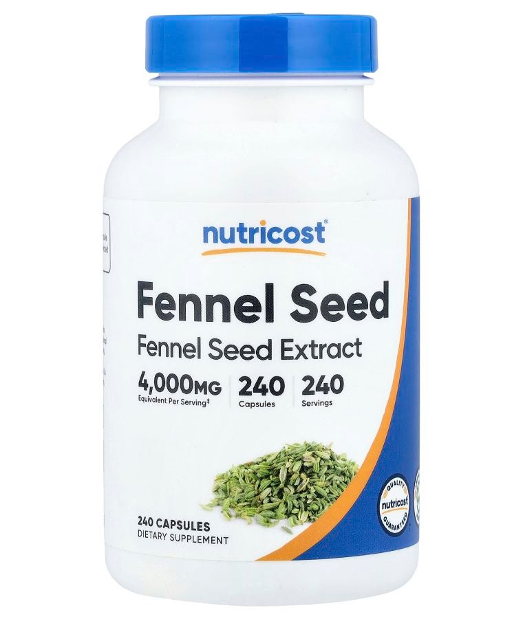 Fennel Seed 240 Capsules (200 mg per Capsule)
