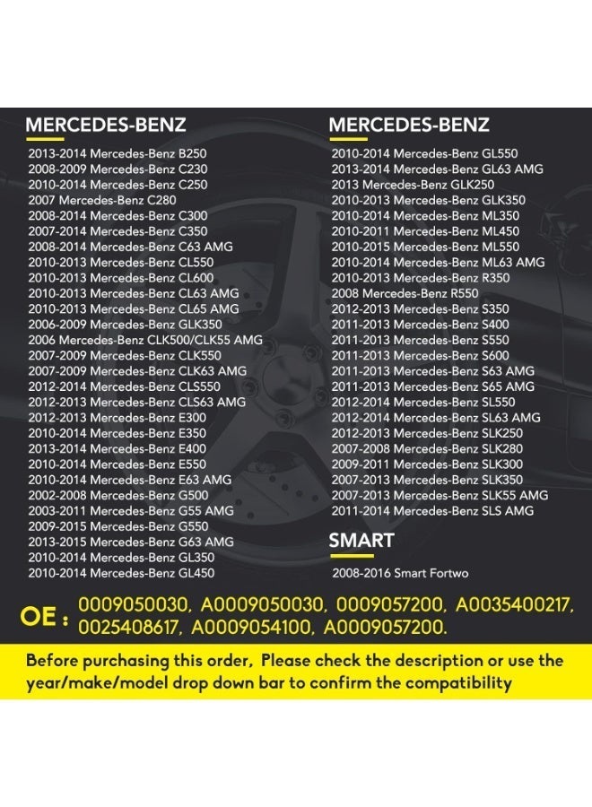 TPMS Sensor Fits for Smart Fortwo, Mercedes Benz C300 C350 C63/CL63 AMG CL550 CL600 B250 C230 C250 C280 E350 ML350 & More, 4-Pack Tire Pressure Monitoring System Sensors Replace# A0009050030 - Image 5