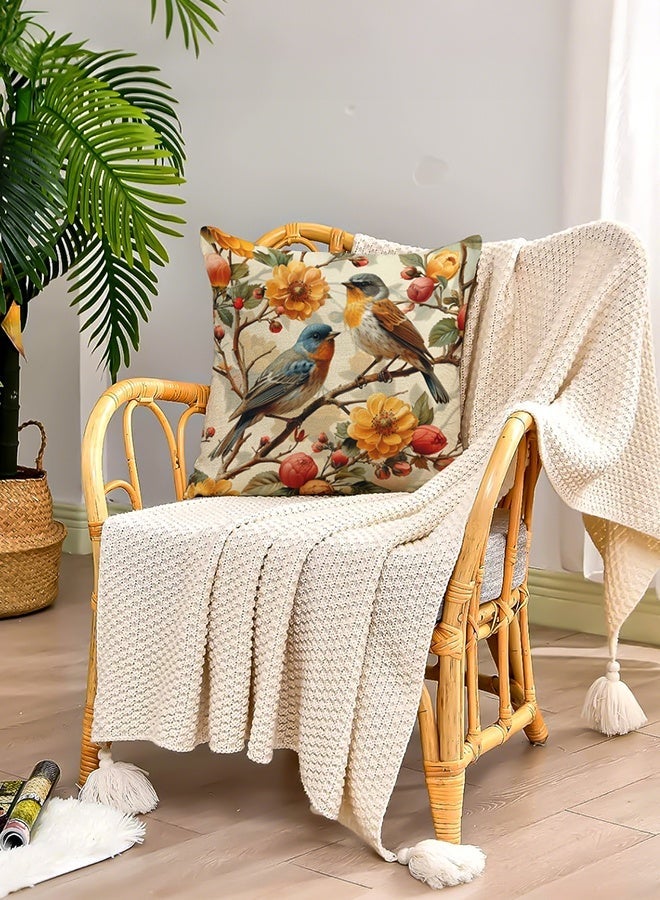 DESINO 4PCS 45x45cm Artistic Decorative Cushion Covers Collection – Polyester Digital Printed Pillow Cases for Sofa, Bed & Outdoor - Image 4