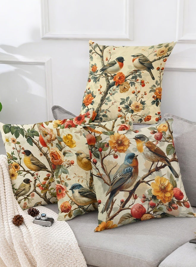 DESINO 4PCS 45x45cm Artistic Decorative Cushion Covers Collection – Polyester Digital Printed Pillow Cases for Sofa, Bed & Outdoor - Image 3