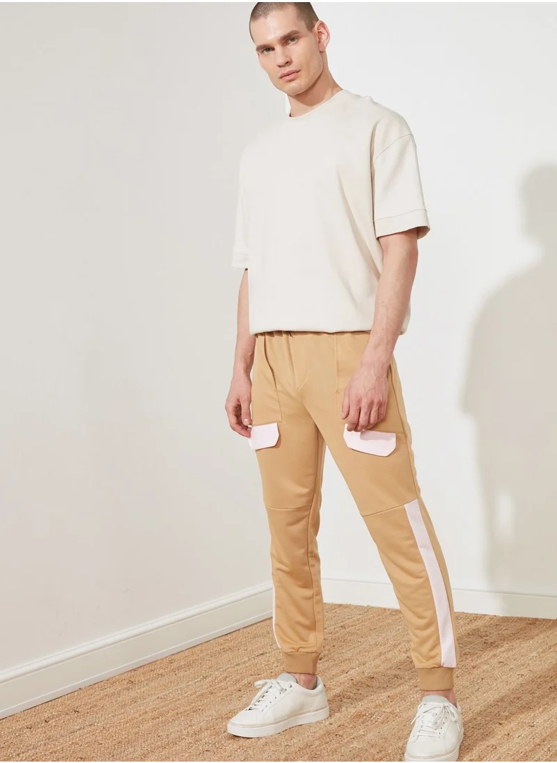 trendyol Side Stripe Cuffed Sweatpants