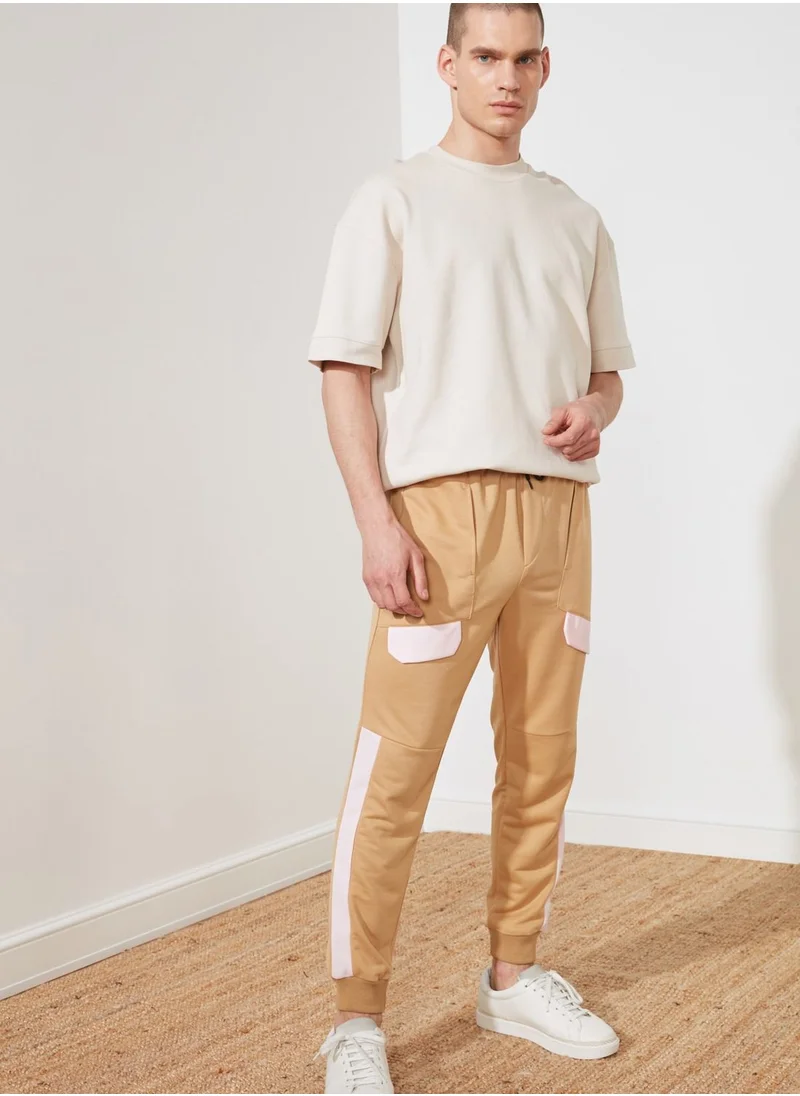 trendyol Side Stripe Cuffed Sweatpants