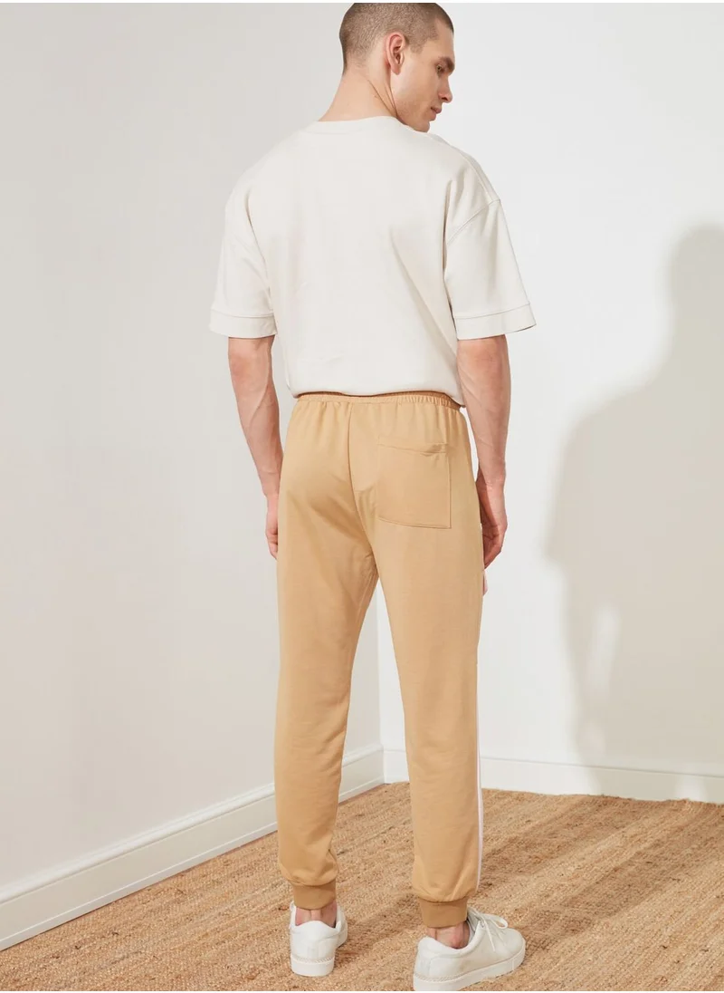 trendyol Side Stripe Cuffed Sweatpants