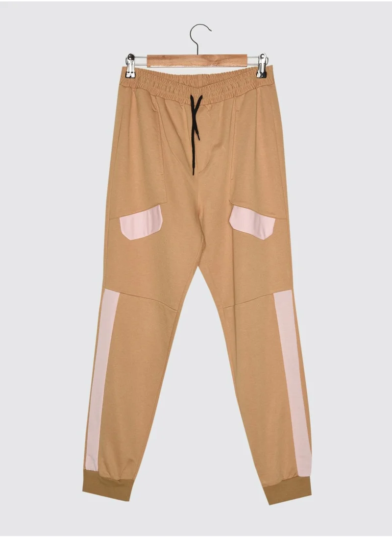 trendyol Side Stripe Cuffed Sweatpants