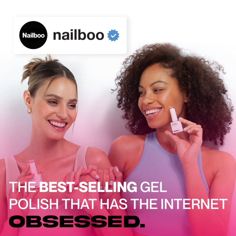 Nailboo طلاء أظافر جل نيلبو بريمير فوريڤر غلاز، طلاء علوي شفاف، طلاء جل لمبة LED، مستوى ذاتي، جودة صالون، لون أظافر لامع طويل الأمد، 0.3 أونصة - Image 2