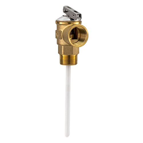 RecPro 3/4" RV Pressure Relief Valve with 4" Epoxy-Coated Probe - Image 1